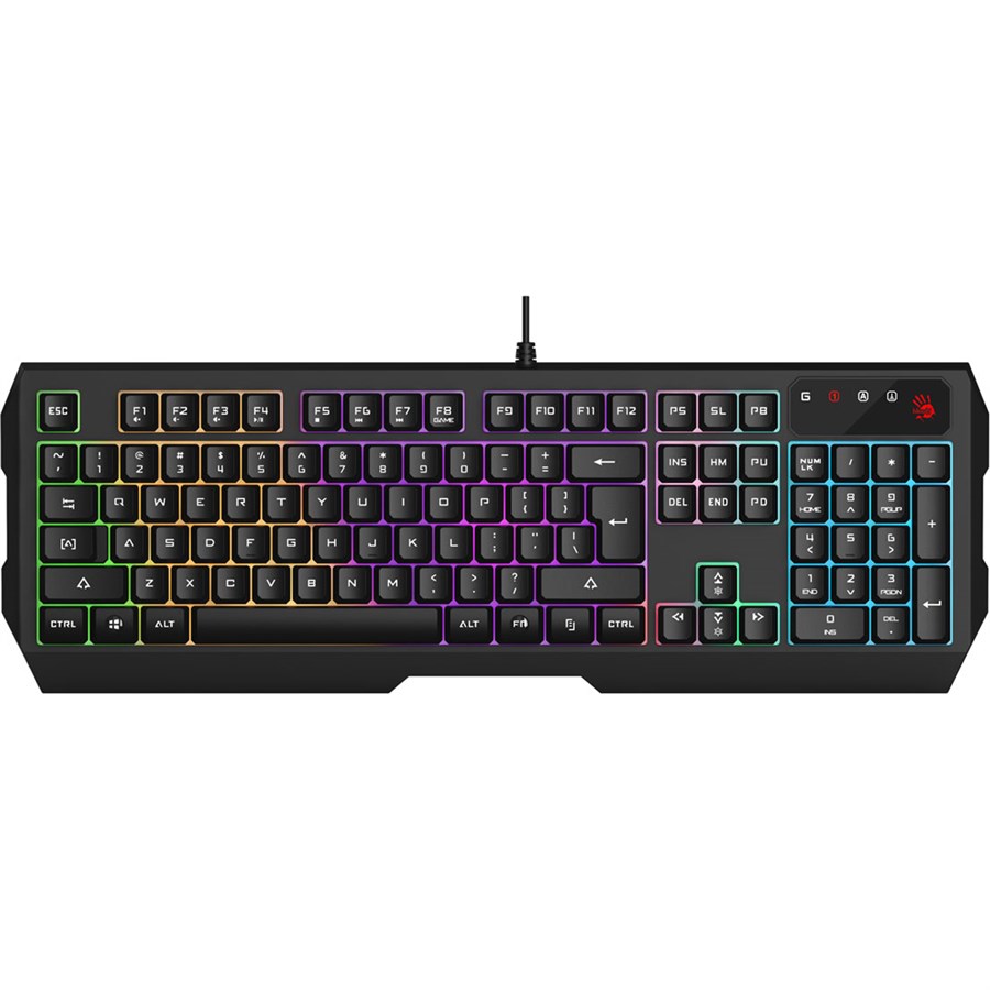 Bloody Keyboard B135N Neon Illuminated Gaming Black Bloody Keyboard B135N Neon Illuminated Gaming Black